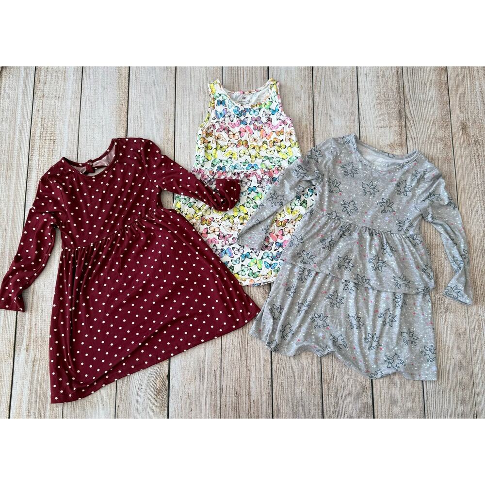 Set of 3 - 5T Girls - Assorted Dresses - Like New Condition